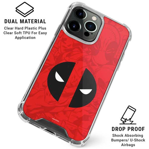 Marvel Deadpool Deadpool Emblem iPhone 16 Pro Max Clear Case
